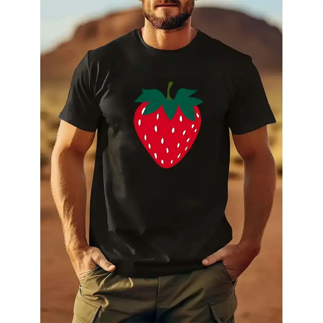 Мужской топ из кожи клубники и креветок из чистого хлопка, новый принт Fruit Yin Tao, мужские и женские одинаковые спортивные свободные короткие рукава
Мужской топ из кожи клубники и креветок из чистого хлопка, новый принт Fruit Yin Tao, мужские и женские одинаковые спортивные свободные короткие рукава