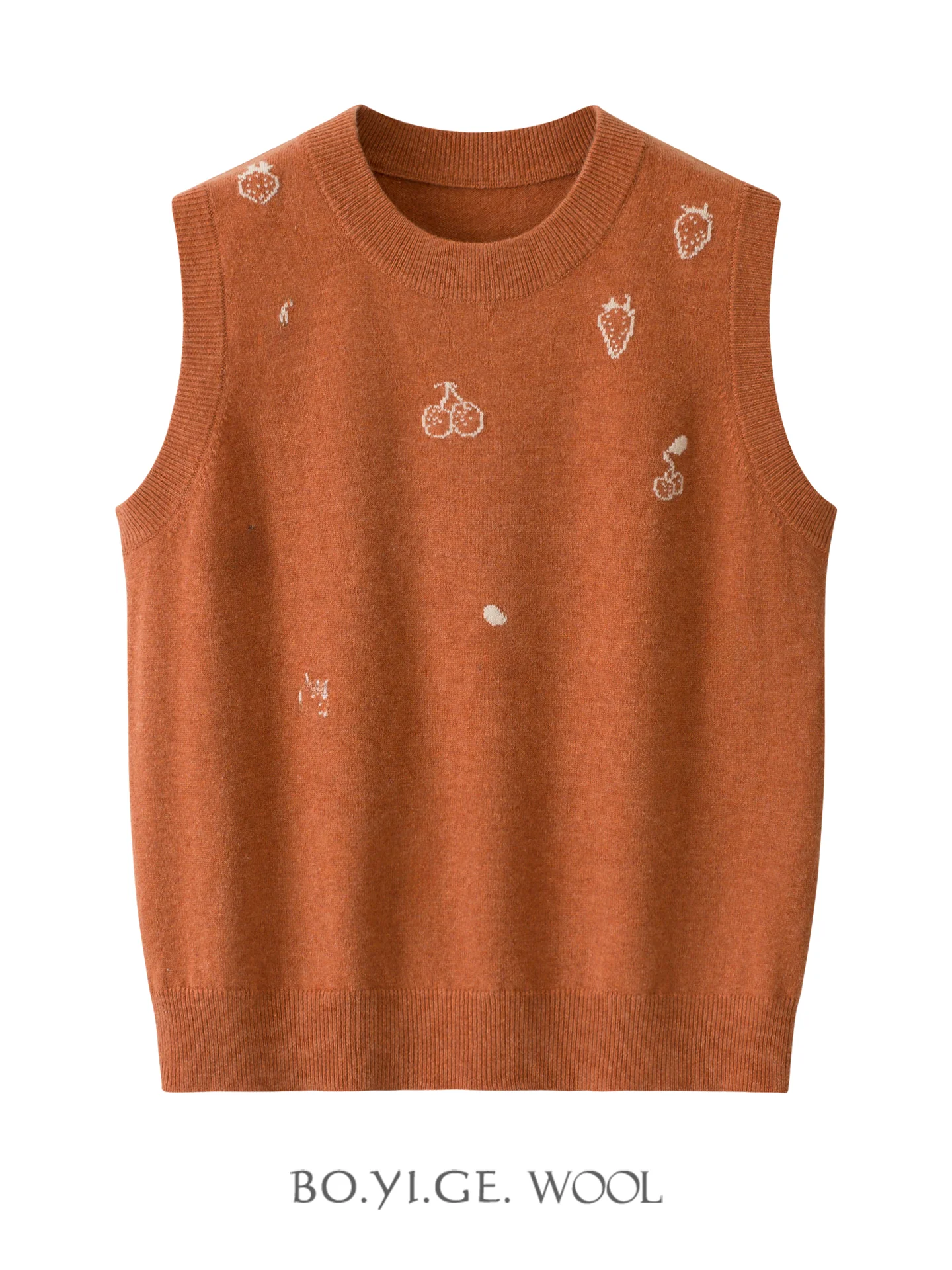 Новинка 2025 года, женский вязаный шерстяной жилет, круглый Ne Svel, мягкая шерсть, 00% Ele Sle, фруктовый узор, внутренняя одежда, базовый слой
Новинка 2025 года, женский вязаный шерстяной жилет, круглый Ne Svel, мягкая шерсть, 00% Ele Sle, фруктовый узор, внутренняя одежда, базовый слой