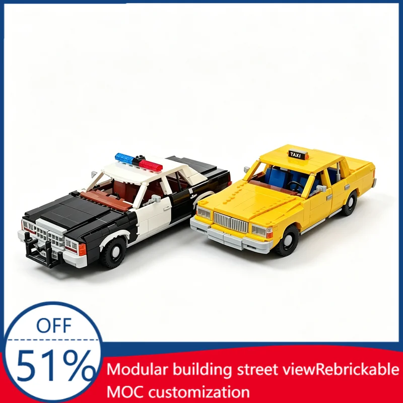 3457PCS MOC Public Service Vehicles Pack Crown Victoria Highway Patrol + NYC Taxi Building Blocks Assembly Toy Set Birthday Gift
3457PCS MOC Public Service Vehicles Pack Crown Victoria Highway Patrol + NYC Taxi Building Blocks Assembly Toy Set Birthday Gift