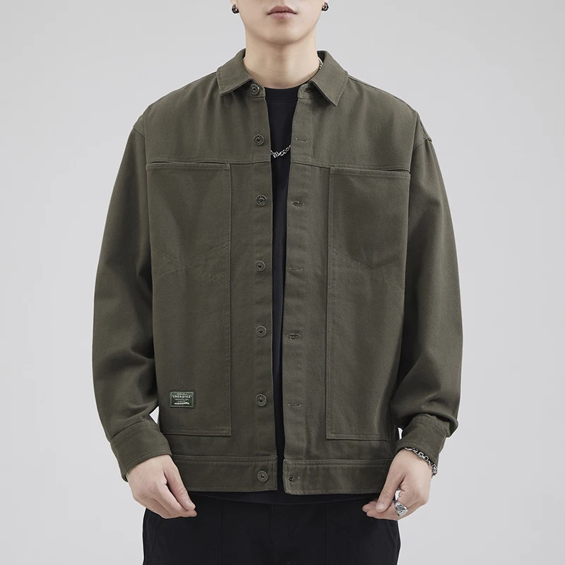 Мужская уличная куртка Sli 2025: Весенне-осенняя, черная, износостойкая, модная, с длинным рукавом
Мужская уличная куртка Sli 2025: Весенне-осенняя, черная, износостойкая, модная, с длинным рукавом