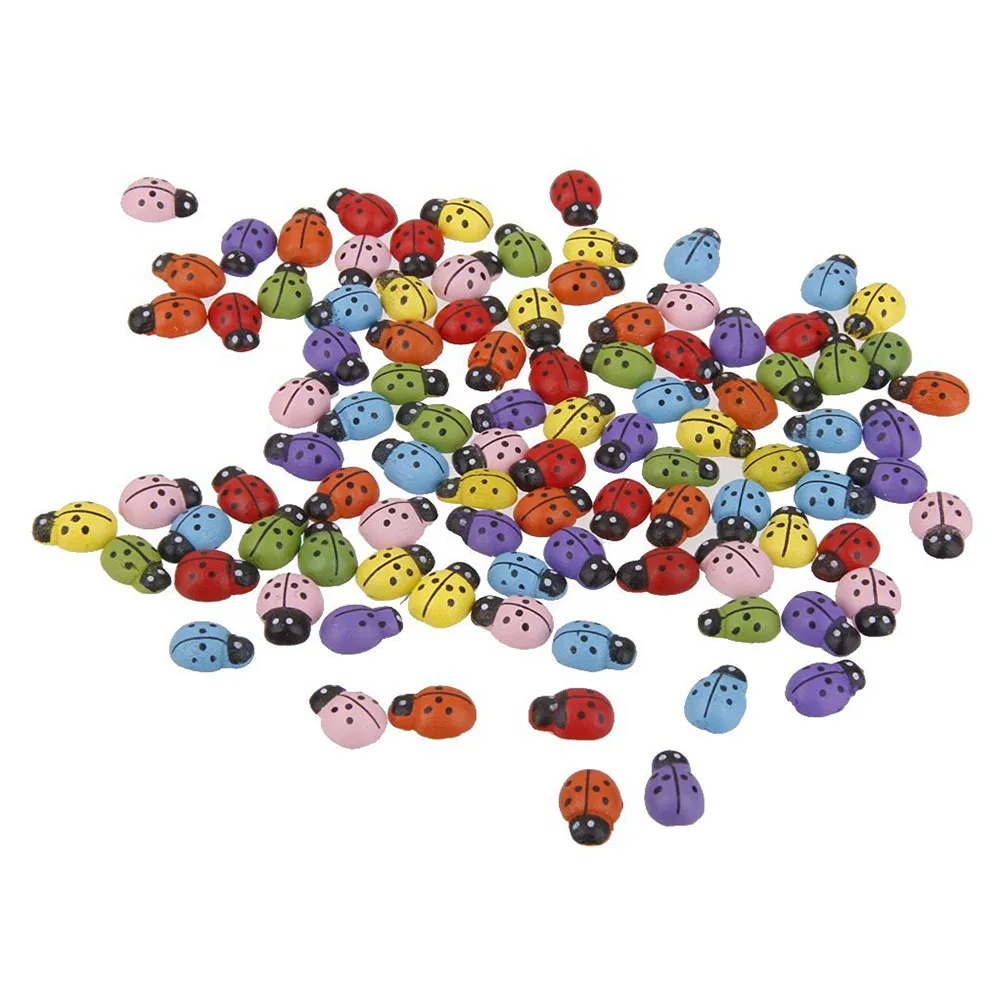 100pcs Ladybug Ornaments Wooden Ladybug Miniature Decor for Plants Fairy Garden DIY House Accessories Parts
100pcs Ladybug Ornaments Wooden Ladybug Miniature Decor for Plants Fairy Garden DIY House Accessories Parts