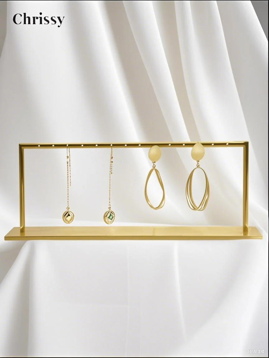 Metal Earring Show Stand Gold Color Luxury Jewelry Ring Holder Rack For Shop Store Display Stand
Metal Earring Show Stand Gold Color Luxury Jewelry Ring Holder Rack For Shop Store Display Stand