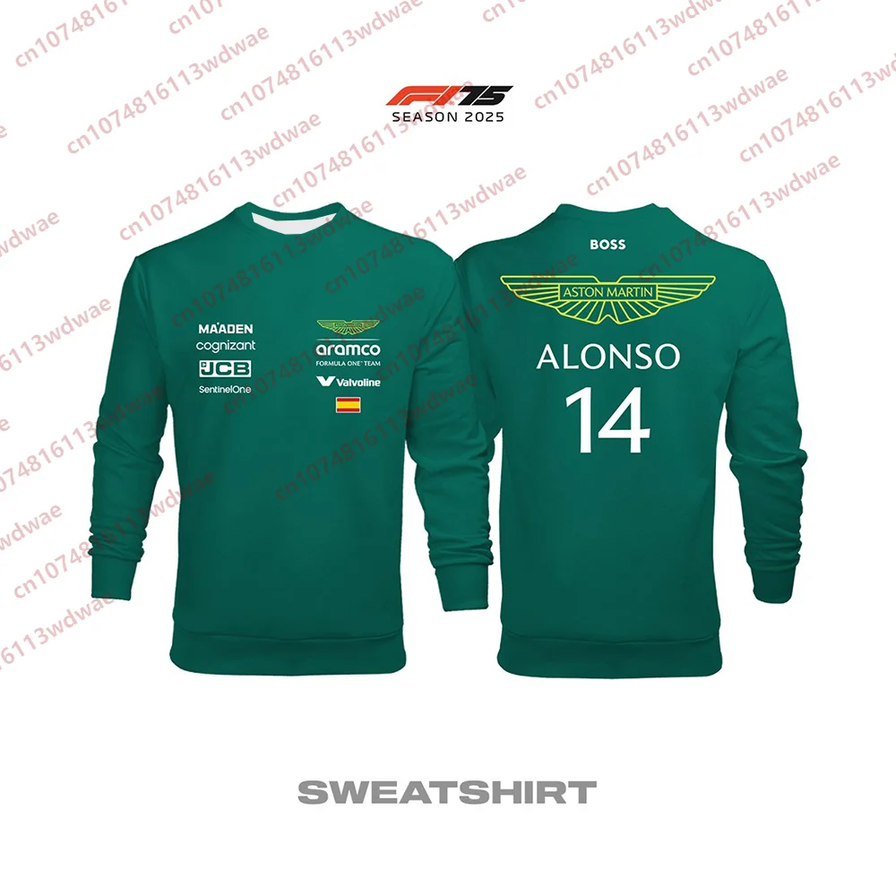 2025 Man Women Sweater.Aston.Martin.Aramco Team Long Sleeve Formula 1 Racing Clothing Spain Fernando Alonso 14 Racer Fan Gift
2025 Man Women Sweater.Aston.Martin.Aramco Team Long Sleeve Formula 1 Racing Clothing Spain Fernando Alonso 14 Racer Fan Gift