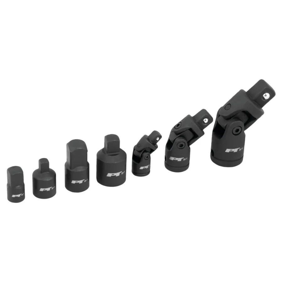 W30937 7-Piece Impact U-Joint Adapter Set for Automotive Repair Durable Chrome-Vanadium Steel, Black Finish, High-Torque Applic
W30937 7-Piece Impact U-Joint Adapter Set for Automotive Repair Durable Chrome-Vanadium Steel, Black Finish, High-Torque Applic