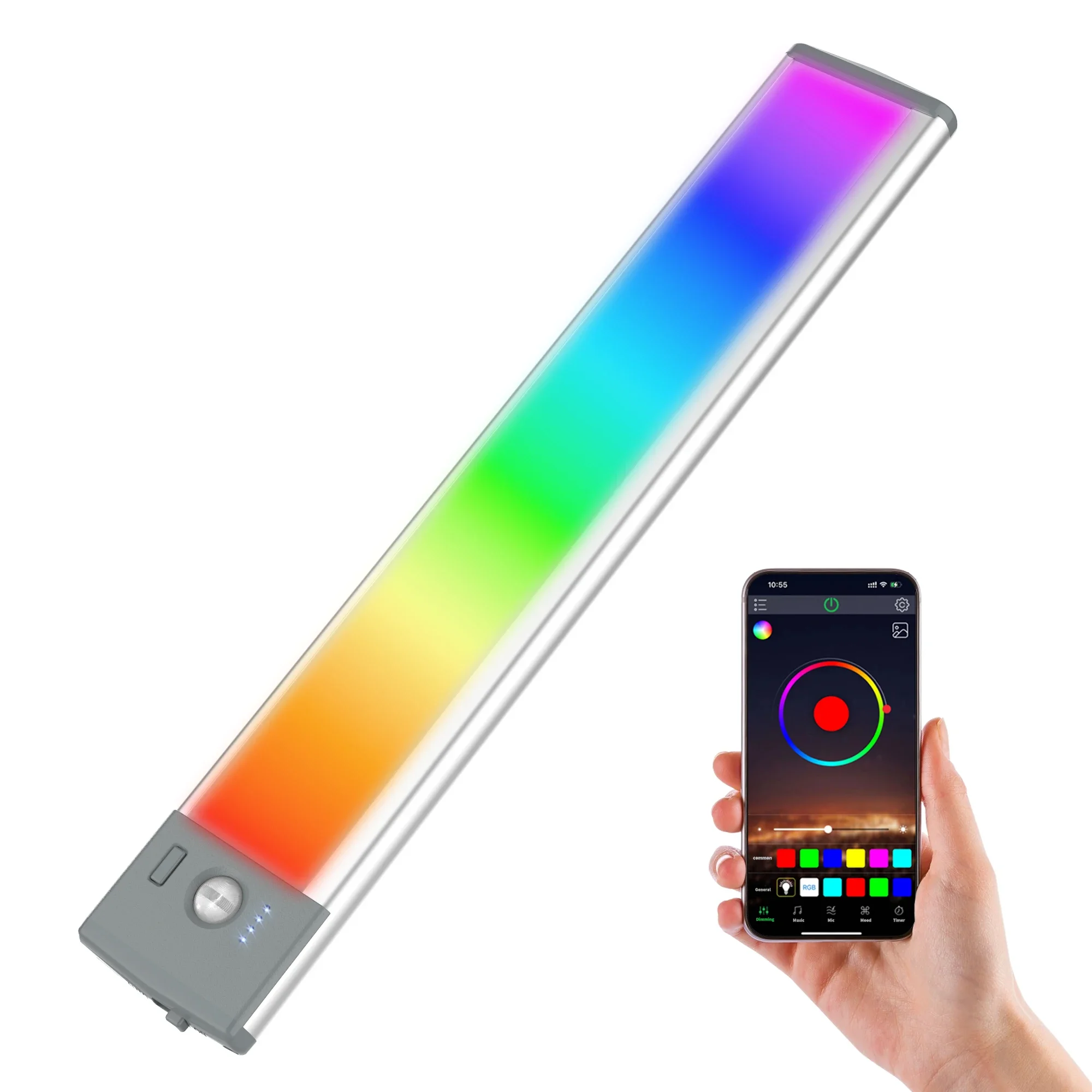 Lepotec45Led Can Be Controlled by an App, Sensor Light, Magnetic Cabinet Light, Festive Decorative Atmosphere Light, USB Rechargeable Light, Suitable for Entryways, Living Rooms, Gaming Rooms, Etc
Lepotec45Led Can Be Controlled by an App, Sensor Light, Magnetic Cabinet Light, Festive Decorative Atmosphere Light, USB Rechargeable Light, Suitable for Entryways, Living Rooms, Gaming Rooms, Etc