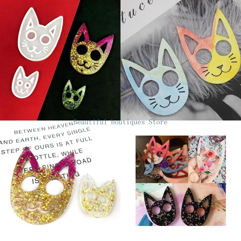 U4LF for Cat for Head Silicone Pendant Mold Transparent Resin Mold DIY Crafts Tool for Jewelry Making for Protection Keychain
U4LF for Cat for Head Silicone Pendant Mold Transparent Resin Mold DIY Crafts Tool for Jewelry Making for Protection Keychain
