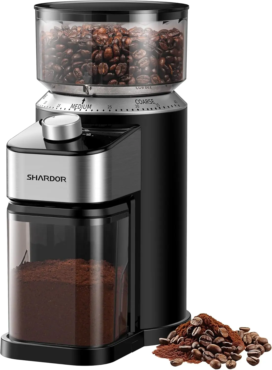 Electric Burr Coffee Bean Grinder for Home Use, 40 Grind Settings with 50-Second Adjustable Timer, One-Touch Espresso Grinder
Electric Burr Coffee Bean Grinder for Home Use, 40 Grind Settings with 50-Second Adjustable Timer, One-Touch Espresso Grinder