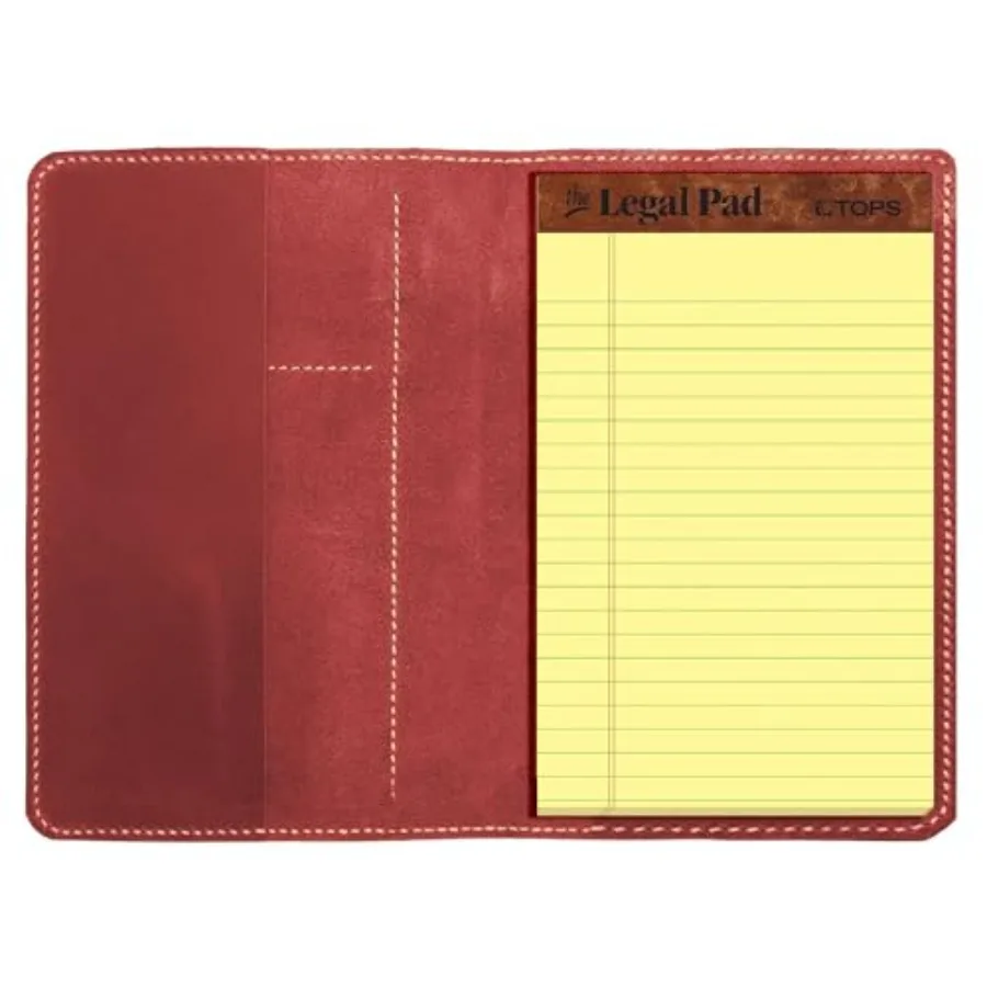 Genuine Leather Notebook Notepad Cover for TOPS The Legal Pad Writing Pads Docket 5" x 8" Cover, retro real leather portfolio f
Genuine Leather Notebook Notepad Cover for TOPS The Legal Pad Writing Pads Docket 5" x 8" Cover, retro real leather portfolio f