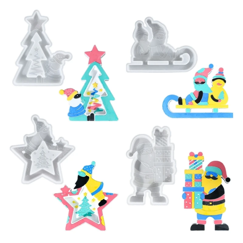 4Pcs Christmas Santa Clause Silicone Molds for Epoxy Resin, Plaster Decorations, Christmas Home Decoration
4Pcs Christmas Santa Clause Silicone Molds for Epoxy Resin, Plaster Decorations, Christmas Home Decoration