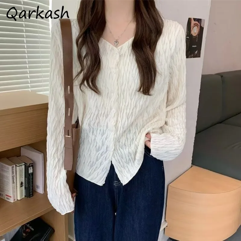 Shirts for Women Vintage Chic Fashion French Style Elegant Long Sleeve Streetwear Fashion Baggy Office-lady Autumn All-match New
Shirts for Women Vintage Chic Fashion French Style Elegant Long Sleeve Streetwear Fashion Baggy Office-lady Autumn All-match New