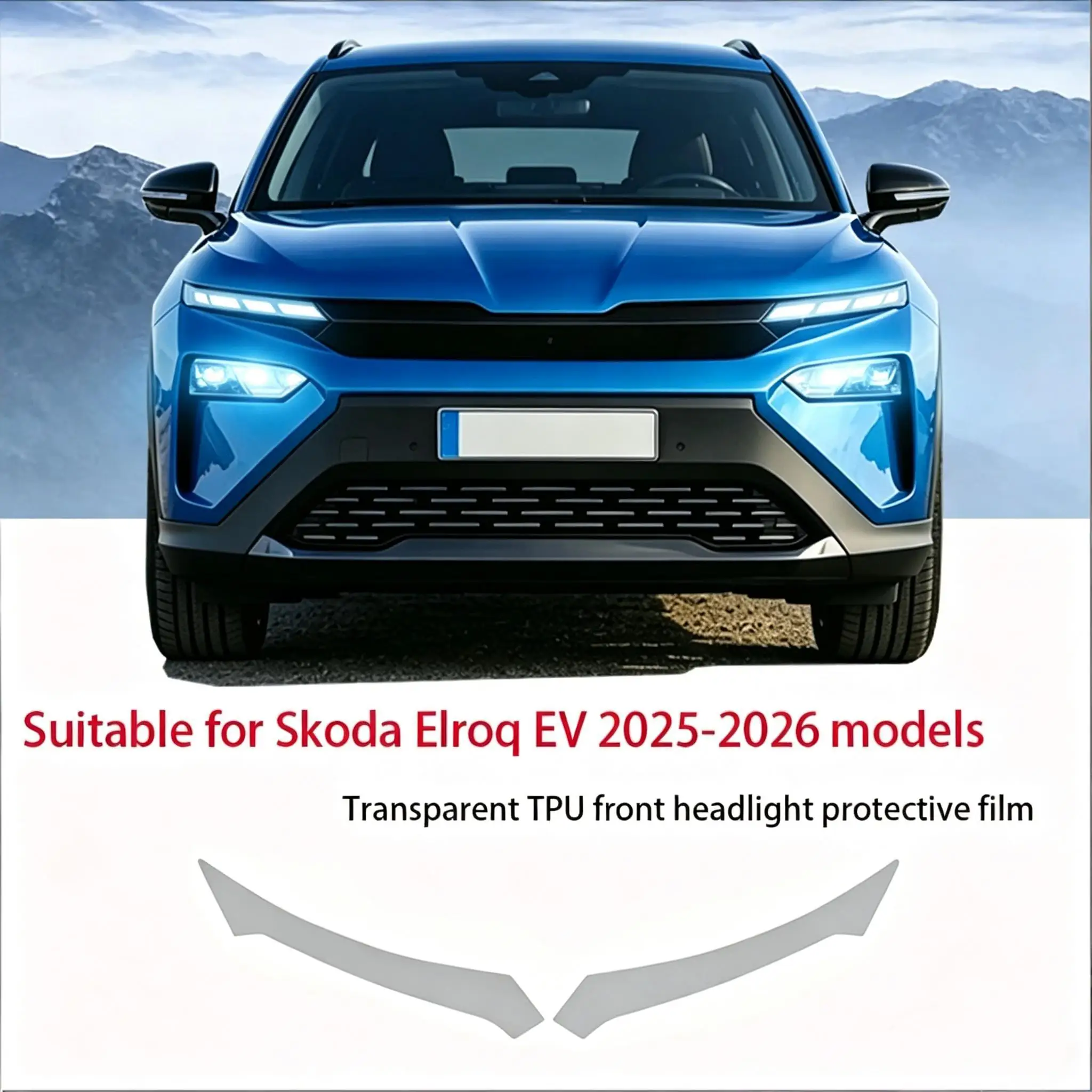 Fit for Skoda Elroq EV 2025-2026 Transparent Smoked Black TPU Front Headlight Film Anti-Scratch Pre Cut Vinyl Protective Sticker
Fit for Skoda Elroq EV 2025-2026 Transparent Smoked Black TPU Front Headlight Film Anti-Scratch Pre Cut Vinyl Protective Sticker