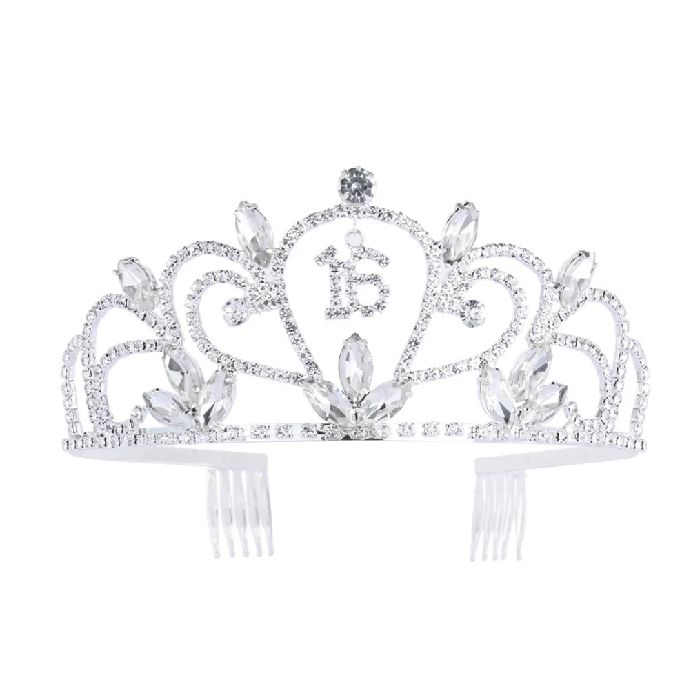 Birthday Crown Headb Rhinestone Hair B Gold Plating Headdress Elegant Girl Child Gifts Silver Shiny Metal Lightweight
Birthday Crown Headb Rhinestone Hair B Gold Plating Headdress Elegant Girl Child Gifts Silver Shiny Metal Lightweight