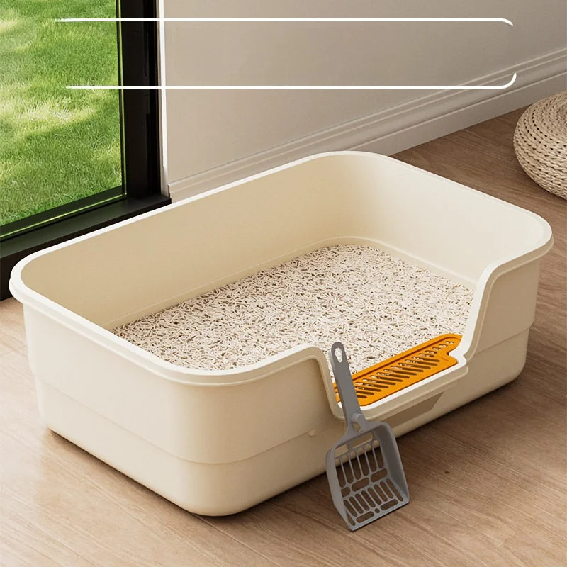 Large Open-Top Litter Box with High Fence ort Legs Toilet for s Pet Supplies Anti-Spla Design Sand Tray
Large Open-Top Litter Box with High Fence ort Legs Toilet for s Pet Supplies Anti-Spla Design Sand Tray