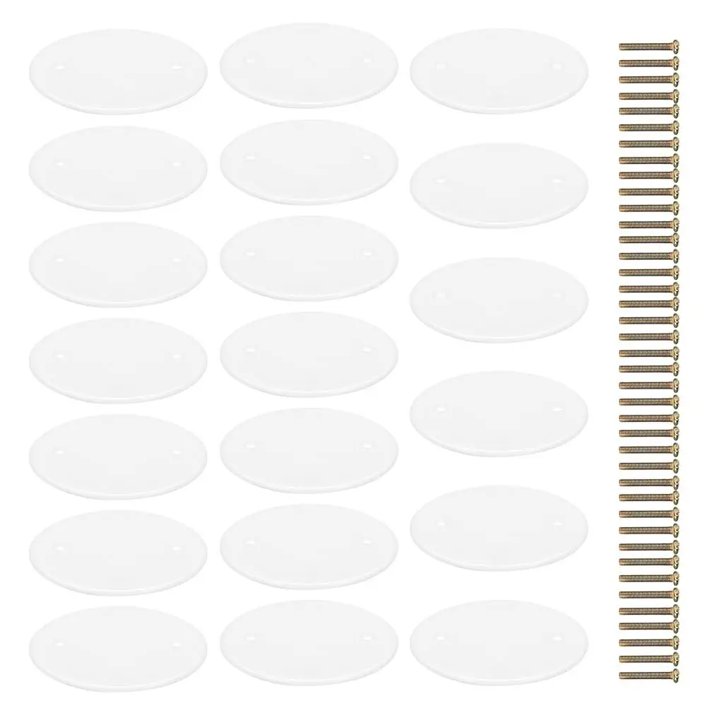 20 Pcs Ceiling Blank Cover Plate Round Wall Electrical Box Fan PP Panel Cable Hole Durable Plastic Decor Enhancement
20 Pcs Ceiling Blank Cover Plate Round Wall Electrical Box Fan PP Panel Cable Hole Durable Plastic Decor Enhancement