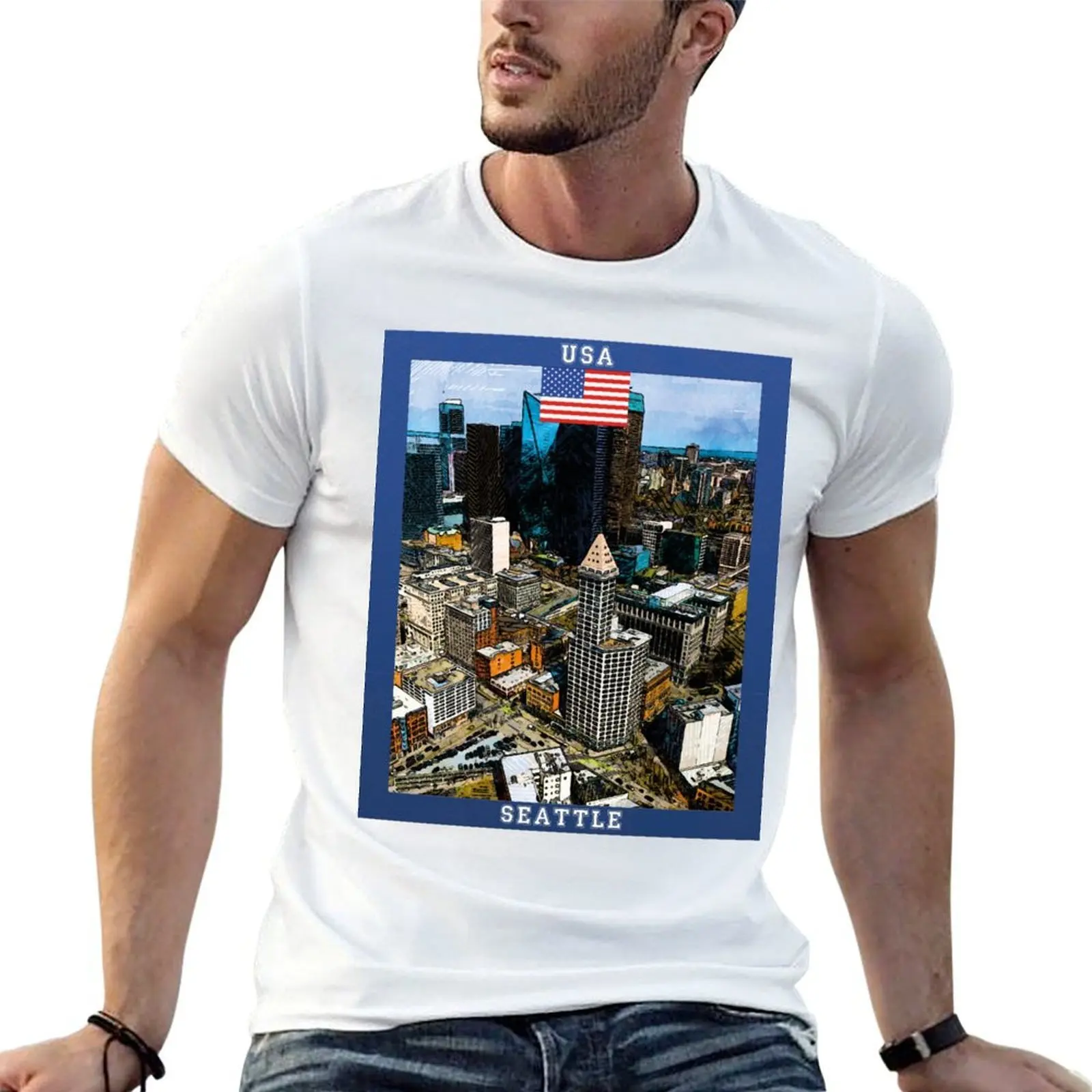 Seattle USA Travel T-Shirt t shirts for man cotton soft man t shirt luxury T-Shirt
Seattle USA Travel T-Shirt t shirts for man cotton soft man t shirt luxury T-Shirt