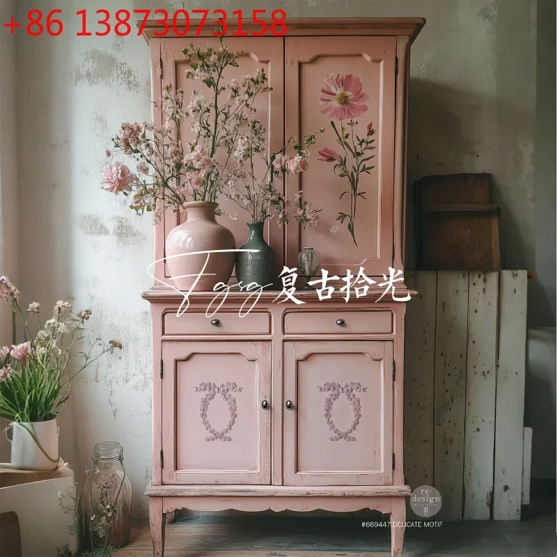 Retro light pickup French retro solid wood carving flower entrance cabinet living room bookcase wine cabinet household dining si
Retro light pickup French retro solid wood carving flower entrance cabinet living room bookcase wine cabinet household dining si