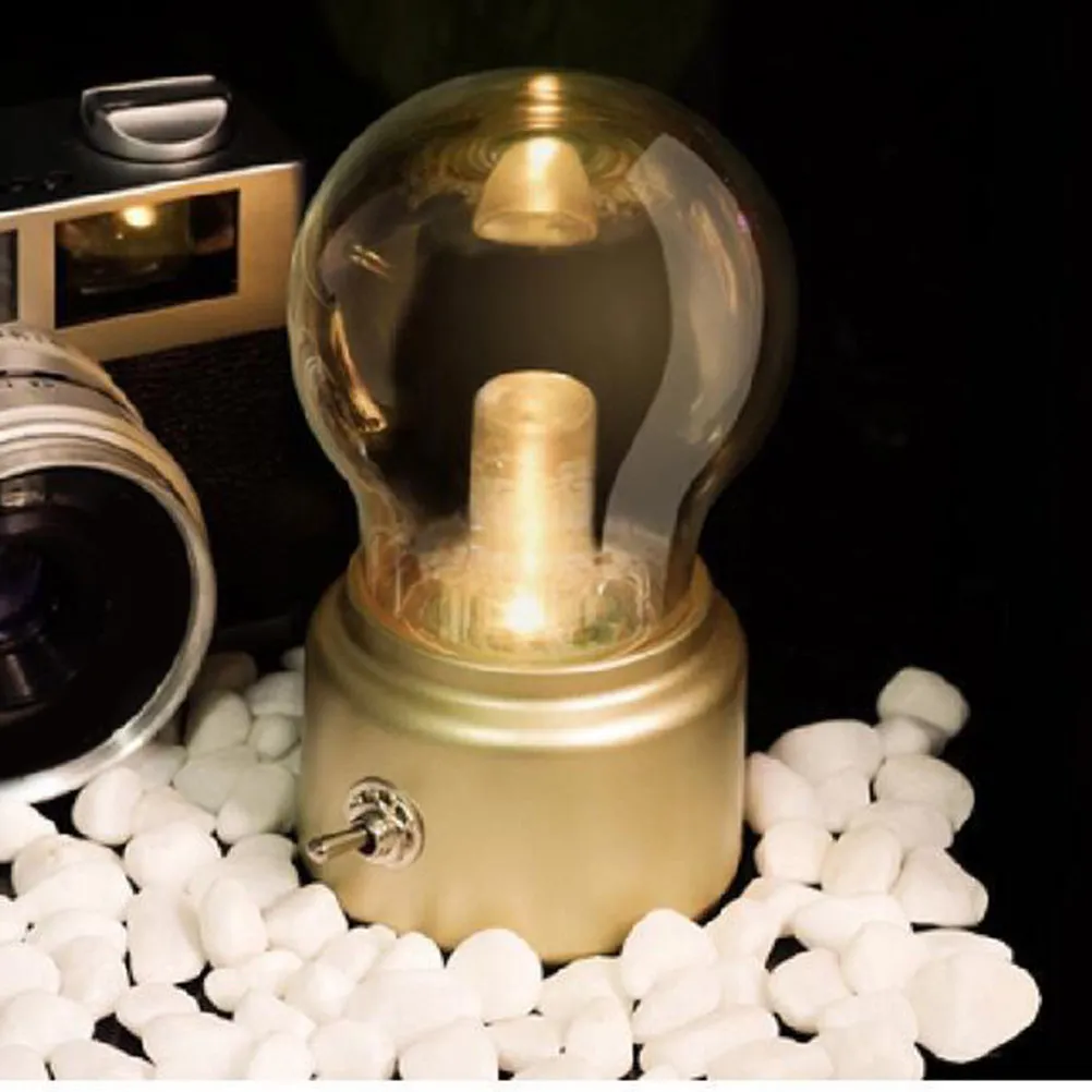 Портативная светодиодная ночная лампа в винтажном стиле с теплым светом для создания романтической атмосферы, декоративная лампа для дома, отеля, кафе, прикроватная или настольная.
Портативная светодиодная ночная лампа в винтажном стиле с теплым светом для создания романтической атмосферы, декоративная лампа для дома, отеля, кафе, прикроватная или настольная.