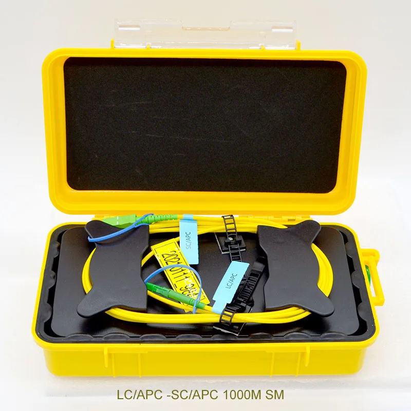 OTDR SC APC Testing Extension Cable Fiber Patch Box1Km Single-Mode Low Loss High Precision Durable Fiber Optic Test Equipment
OTDR SC APC Testing Extension Cable Fiber Patch Box1Km Single-Mode Low Loss High Precision Durable Fiber Optic Test Equipment