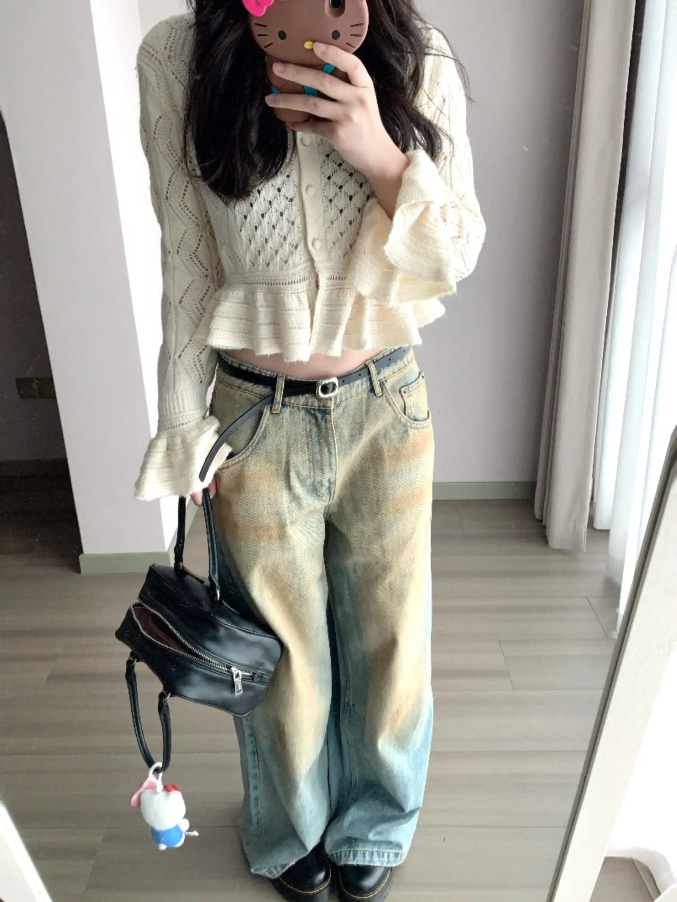 Retro American Washed Dirty Jeans Women Loose Slim High Waist Straight Leg Wide Leg Long Pants Casual Comfortable Denim
Retro American Washed Dirty Jeans Women Loose Slim High Waist Straight Leg Wide Leg Long Pants Casual Comfortable Denim
