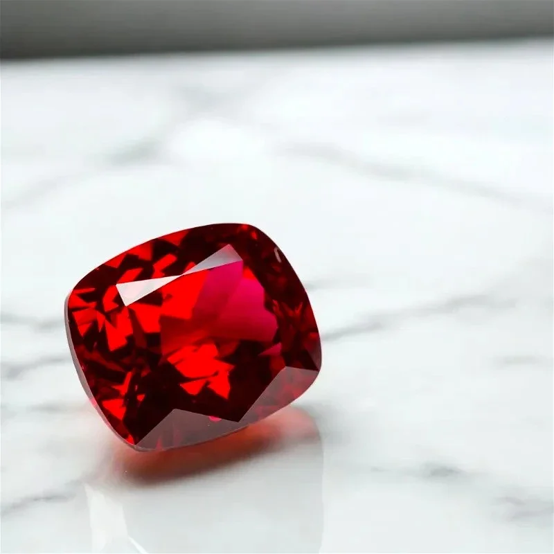 High Quality Lab Grown Ruby Cushion Shape Pigeon Blood Red Color Charms Gemstone for DIY Jewelry Making Selectable Certificate
High Quality Lab Grown Ruby Cushion Shape Pigeon Blood Red Color Charms Gemstone for DIY Jewelry Making Selectable Certificate