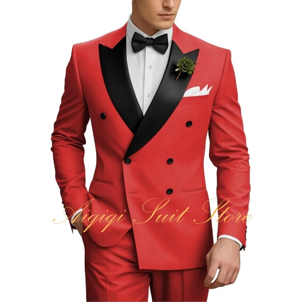 Men's Tuxedo 2 Piece Double Breasted Suit Men Wedding Prom Tuxedo Suits for Men Formal Business Suit Set
Men's Tuxedo 2 Piece Double Breasted Suit Men Wedding Prom Tuxedo Suits for Men Formal Business Suit Set