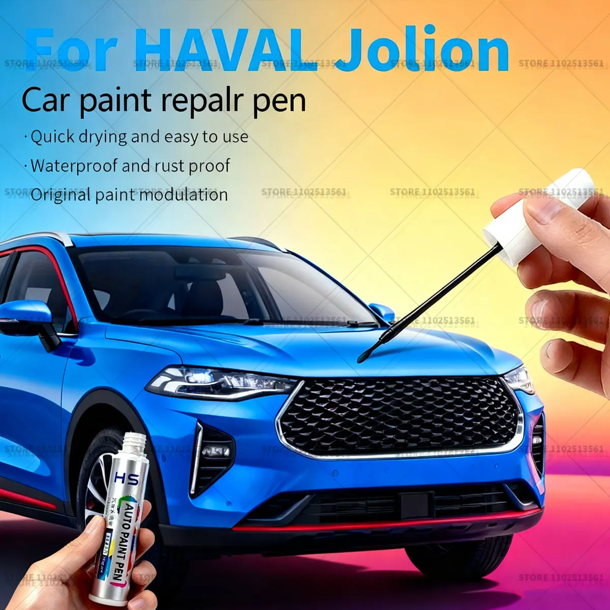 Ручка для ремонта автомобильной краски, средство для удаления царапин, сделай сам, автоаксессуары, черный, 8T, белый, 105, серый B8, синий B5, зеленый 109 для HAVAL Jolion
Ручка для ремонта автомобильной краски, средство для удаления царапин, сделай сам, автоаксессуары, черный, 8T, белый, 105, серый B8, синий B5, зеленый 109 для HAVAL Jolion