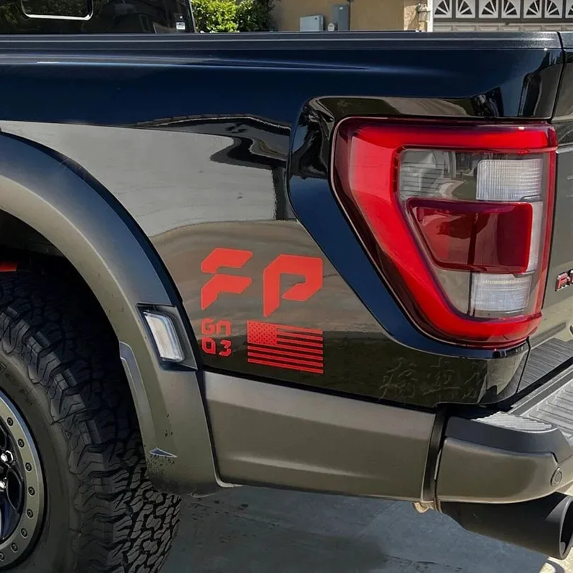 Pair FP Performance Decal USA Flag Raptor Gen 3 Gen 2 Gen 1 GN03 Sticker Bed Side Rear Wheels Vinyl for F-150 F150 F250 Raptor
Pair FP Performance Decal USA Flag Raptor Gen 3 Gen 2 Gen 1 GN03 Sticker Bed Side Rear Wheels Vinyl for F-150 F150 F250 Raptor