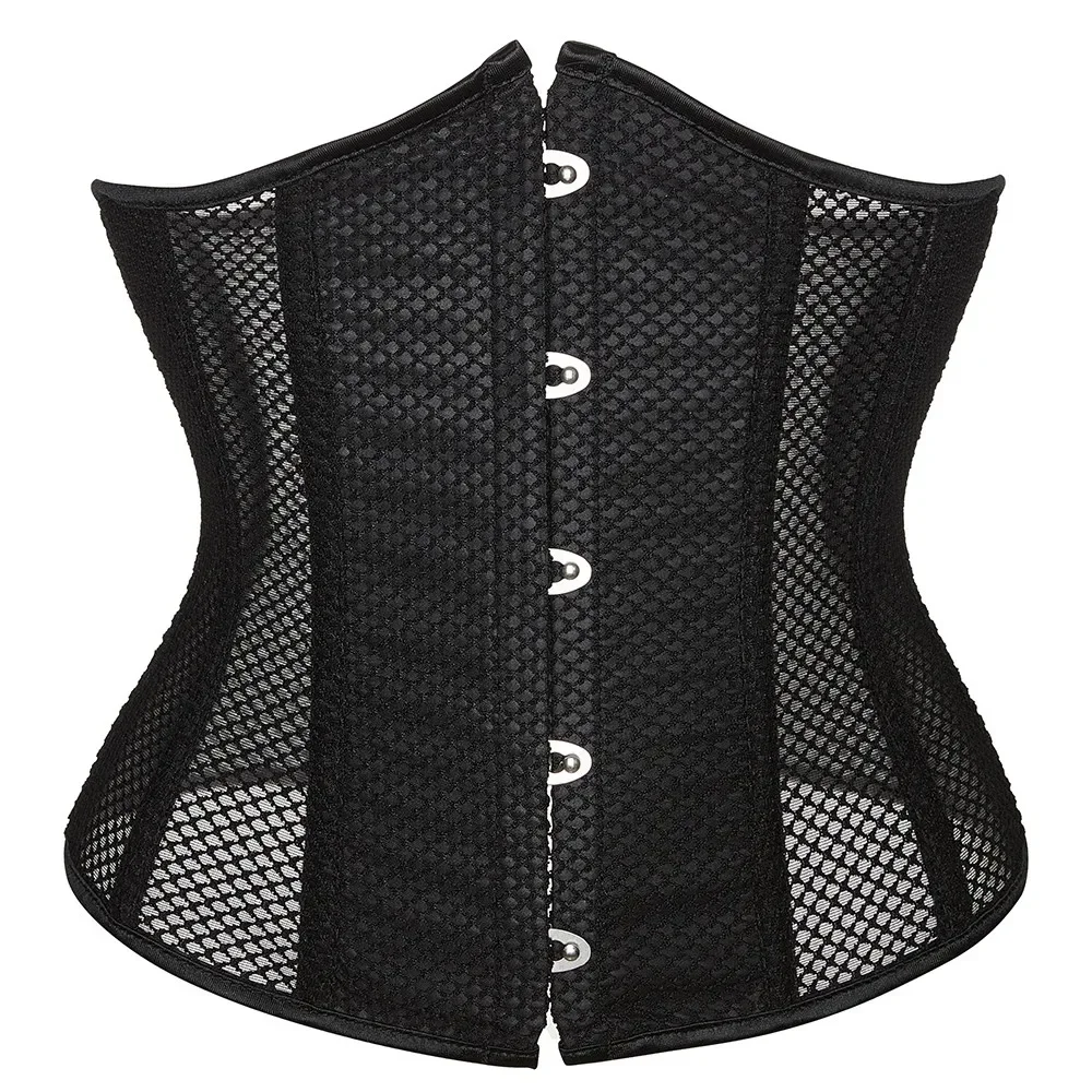 Women Gothic Sexy Underbust Corset Steampunk Bustiers Waist Trainer Summer Breathable Mesh Slimming Belt
Women Gothic Sexy Underbust Corset Steampunk Bustiers Waist Trainer Summer Breathable Mesh Slimming Belt