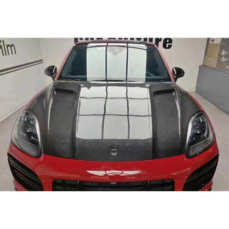 Dry Carbon Fiber Engine Hood for Porsche Cayenne 9Y0 9YA 2018-2023 Vented Bonnet Modification Performance Upgrade
Dry Carbon Fiber Engine Hood for Porsche Cayenne 9Y0 9YA 2018-2023 Vented Bonnet Modification Performance Upgrade