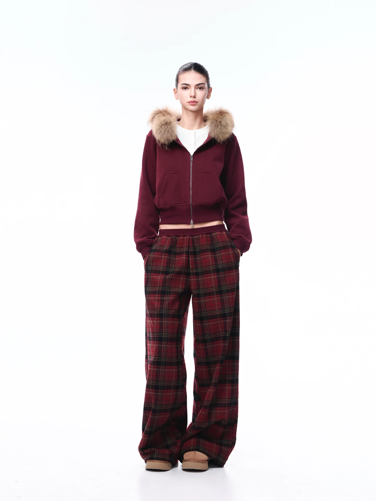 JLAUNT Low Waist Plaid Wide Leg Pants Women's Loose Casual Trousers American Sle Vintage Straight Cut Polyester Blend
JLAUNT Low Waist Plaid Wide Leg Pants Women's Loose Casual Trousers American Sle Vintage Straight Cut Polyester Blend