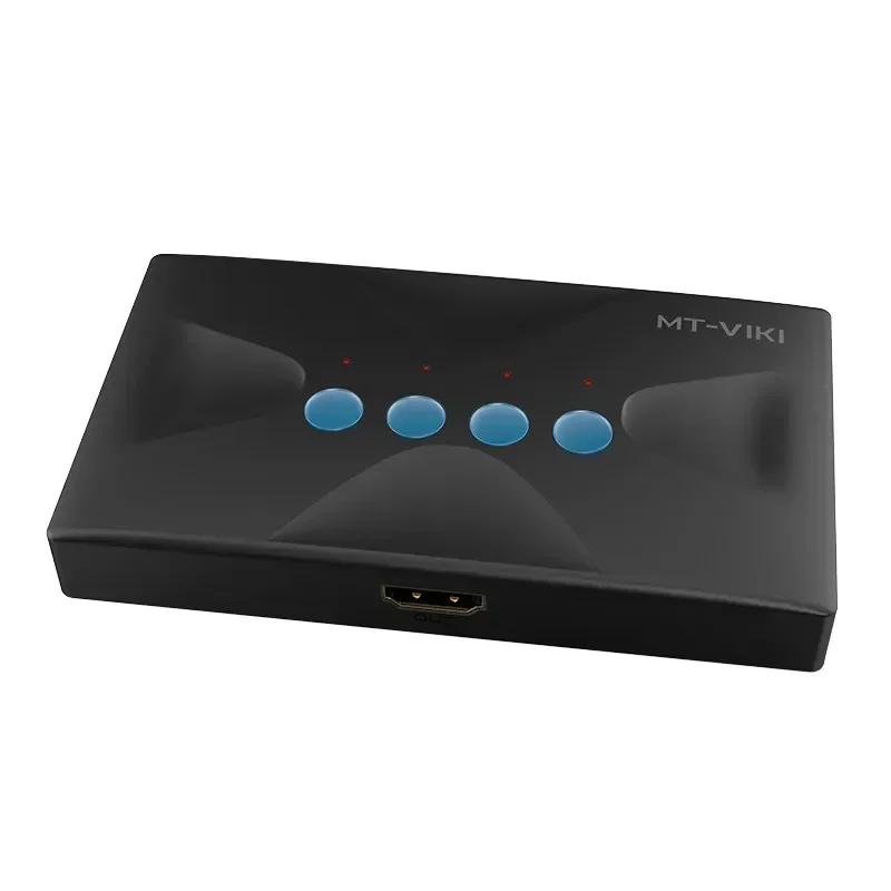 4 Ports KVM Switch USB 4 In 1Out HDMI HD display multi-computer host monitoring mouse keyboard sharing devices MT-HK04
4 Ports KVM Switch USB 4 In 1Out HDMI HD display multi-computer host monitoring mouse keyboard sharing devices MT-HK04