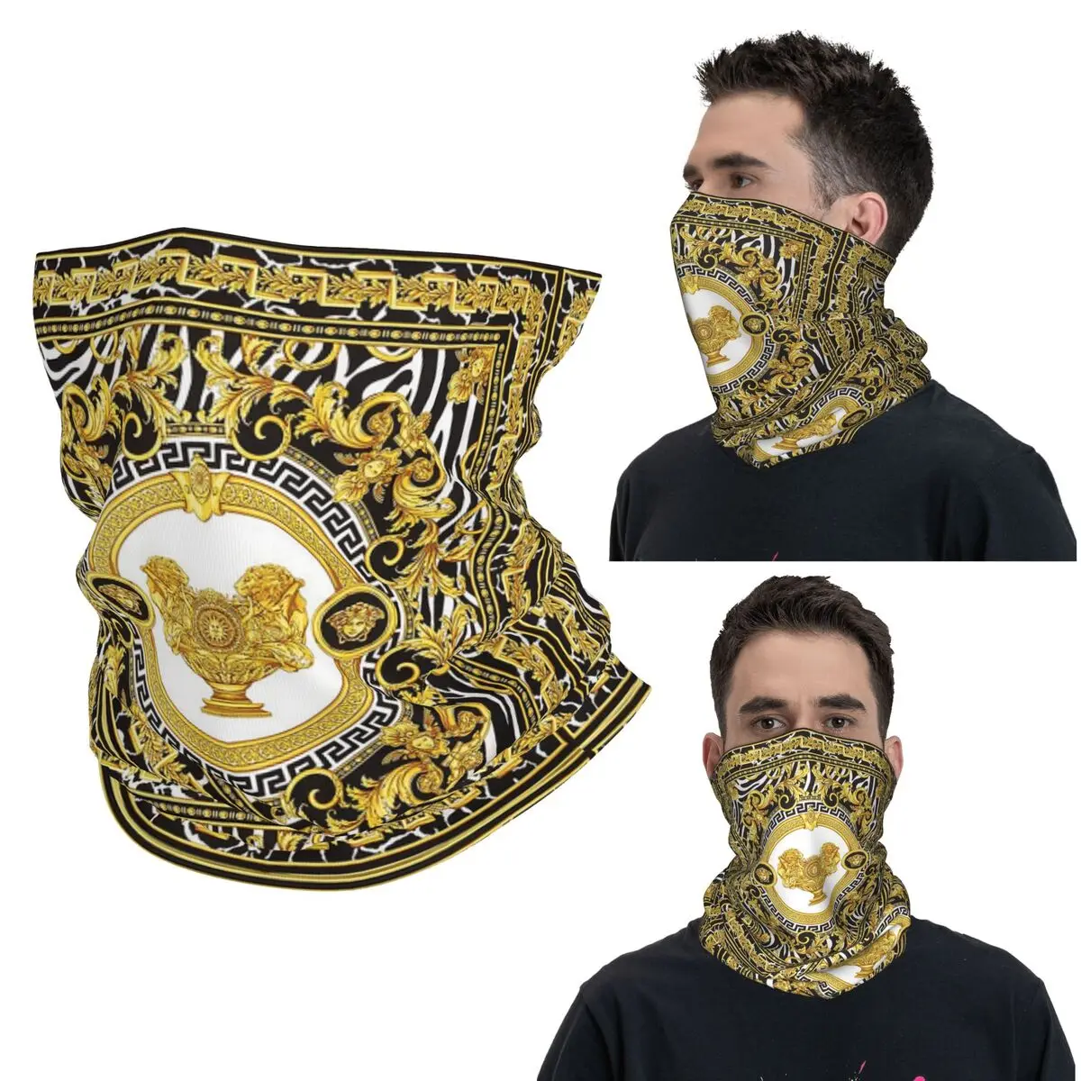 Декоративный золотой медальон в стиле барокко, бандана на шею, гетры с принтом, маска, шарф, велосипедный шарф, спорт на открытом воздухе, унисекс, для взрослых, ветрозащитный
Декоративный золотой медальон в стиле барокко, бандана на шею, гетры с принтом, маска, шарф, велосипедный шарф, спорт на открытом воздухе, унисекс, для взрослых, ветрозащитный