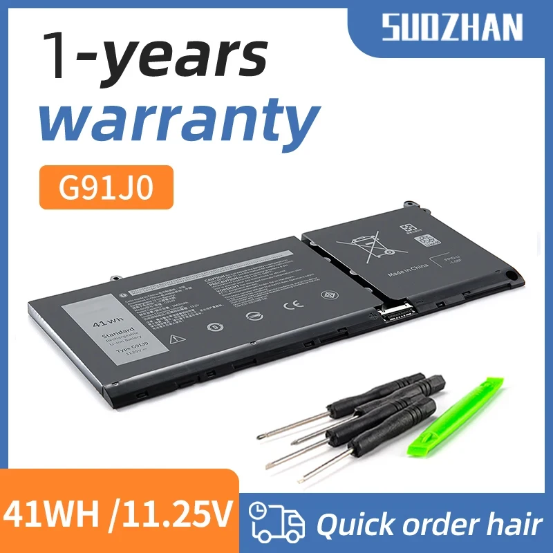 Новая батарея SUOZHAN для ноутбука G91J0 для Dell Inspiron 15 3511 3515 3320 3520 3420 5510 5410 3510 3515 11,25 V 41Wh
Новая батарея SUOZHAN для ноутбука G91J0 для Dell Inspiron 15 3511 3515 3320 3520 3420 5510 5410 3510 3515 11,25 V 41Wh