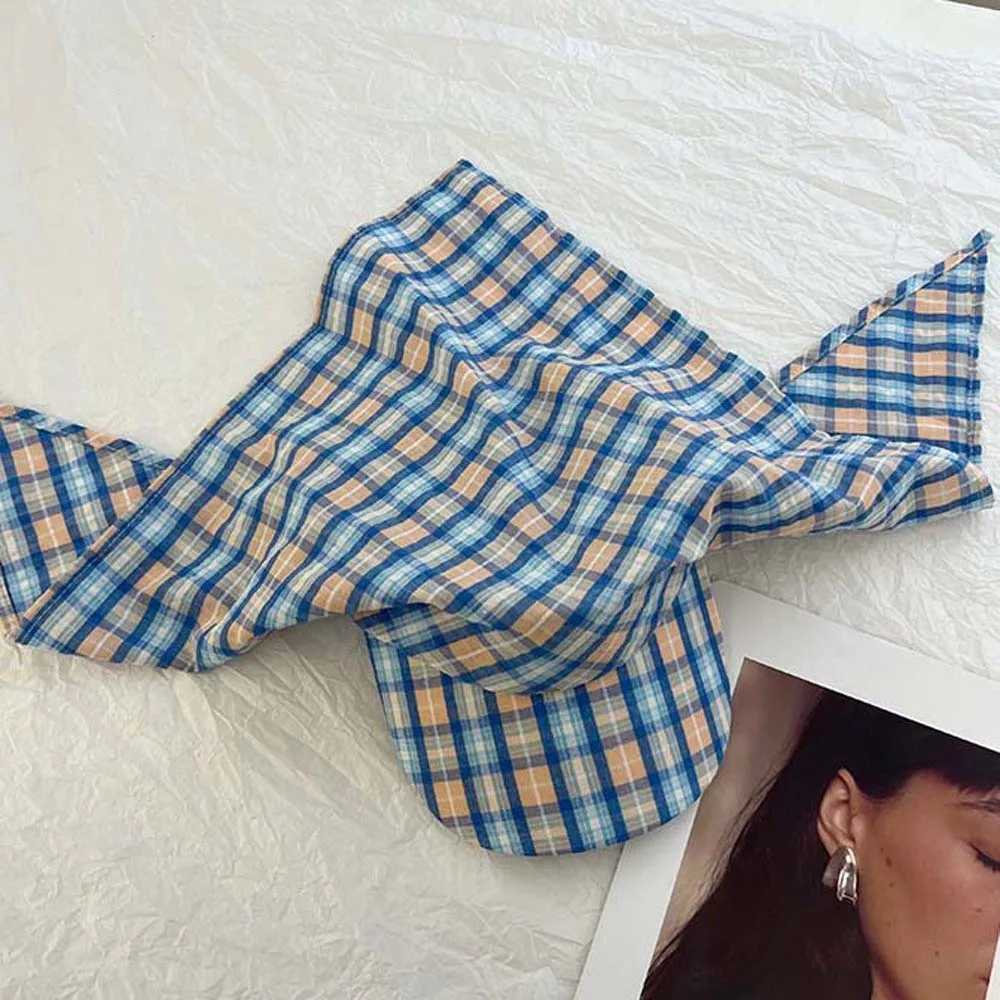 Fashion Korean Style Headscarf Baseball Hat Dopamine Plaid Scarf Peaked Cap Sunshade Soft Strappy Bandana Cap Travel
Fashion Korean Style Headscarf Baseball Hat Dopamine Plaid Scarf Peaked Cap Sunshade Soft Strappy Bandana Cap Travel