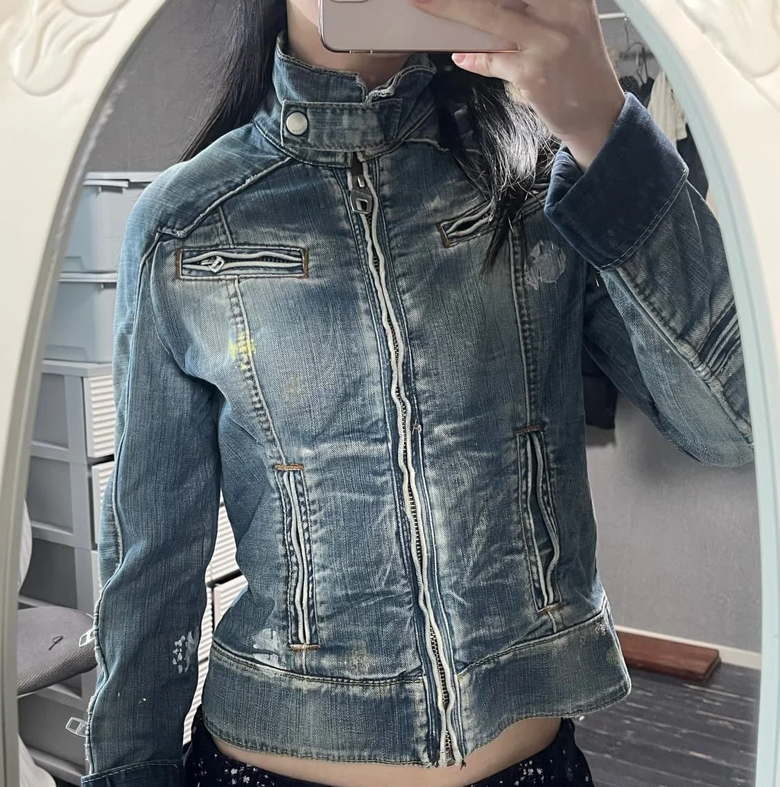 Women Vintage Blue Zipper Denim Jacket Y2K Harajuku Fashion Short Multi Zip Coat Gothic Punk Sexy Slim Fit Stand Collar Jacket
Women Vintage Blue Zipper Denim Jacket Y2K Harajuku Fashion Short Multi Zip Coat Gothic Punk Sexy Slim Fit Stand Collar Jacket