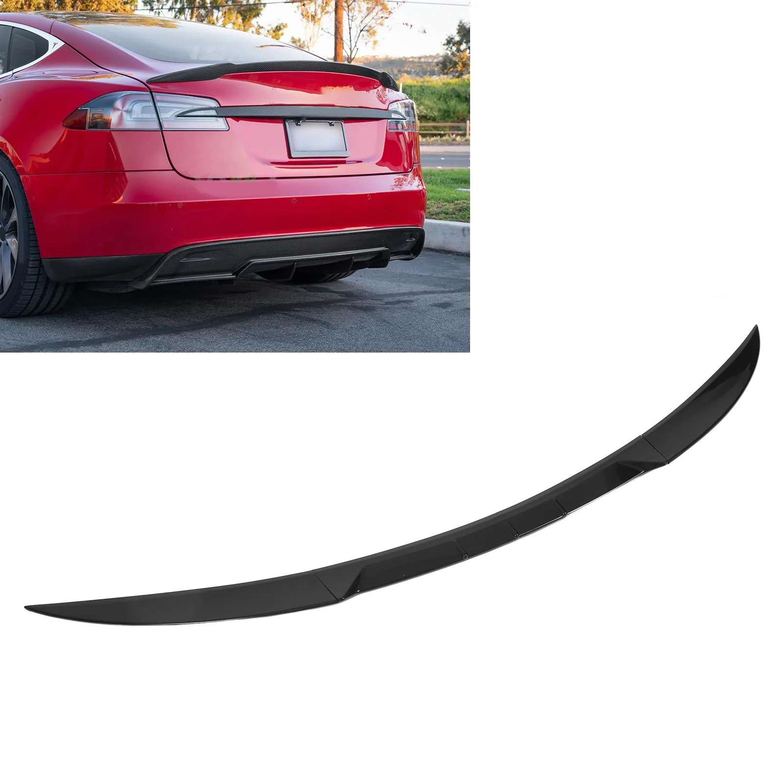 Rear Trunk Spoiler for Tesla Model 3 2017-2023 - A Type Glossy Black Lid Lip Molding Trim Auto Exterior Anti-Scratch Trim
Rear Trunk Spoiler for Tesla Model 3 2017-2023 - A Type Glossy Black Lid Lip Molding Trim Auto Exterior Anti-Scratch Trim