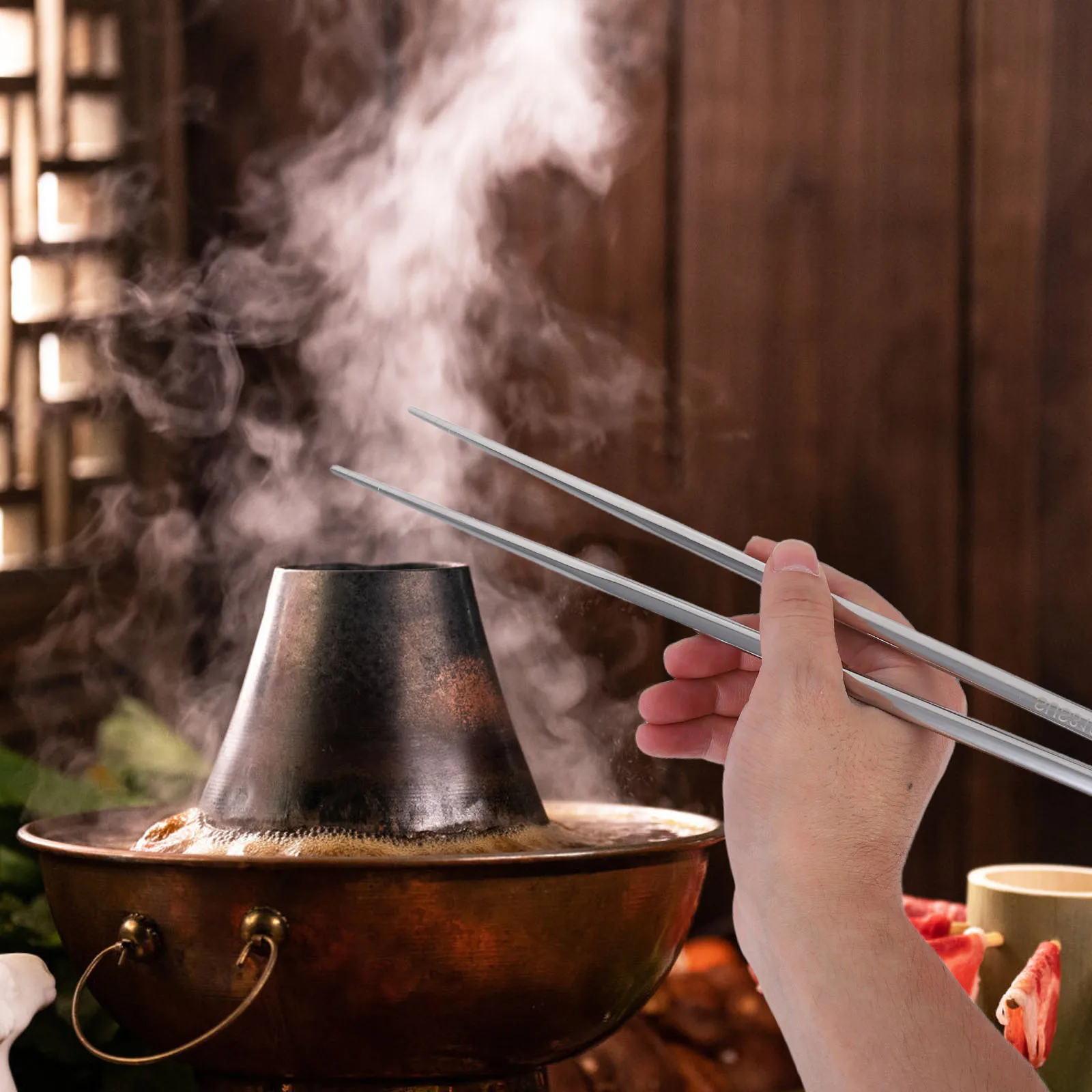 2Pairs Extra Long Hot Pot Chopsticks 36Cm Stainless Steel Hollow Lightweight Cooking Chopsticks for Frying Noodles Salad Camping
2Pairs Extra Long Hot Pot Chopsticks 36Cm Stainless Steel Hollow Lightweight Cooking Chopsticks for Frying Noodles Salad Camping