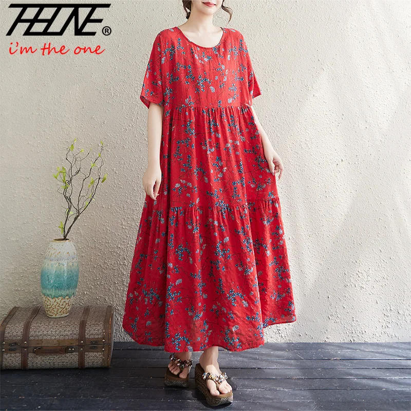 THHONE Vestido Feminino, летние платья для женщин, 2024, богемная праздничная женская одежда с цветочным принтом и круглым вырезом, коротким рукавом, повседневная женская одежда с принтом
THHONE Vestido Feminino, летние платья для женщин, 2024, богемная праздничная женская одежда с цветочным принтом и круглым вырезом, коротким рукавом, повседневная женская одежда с принтом