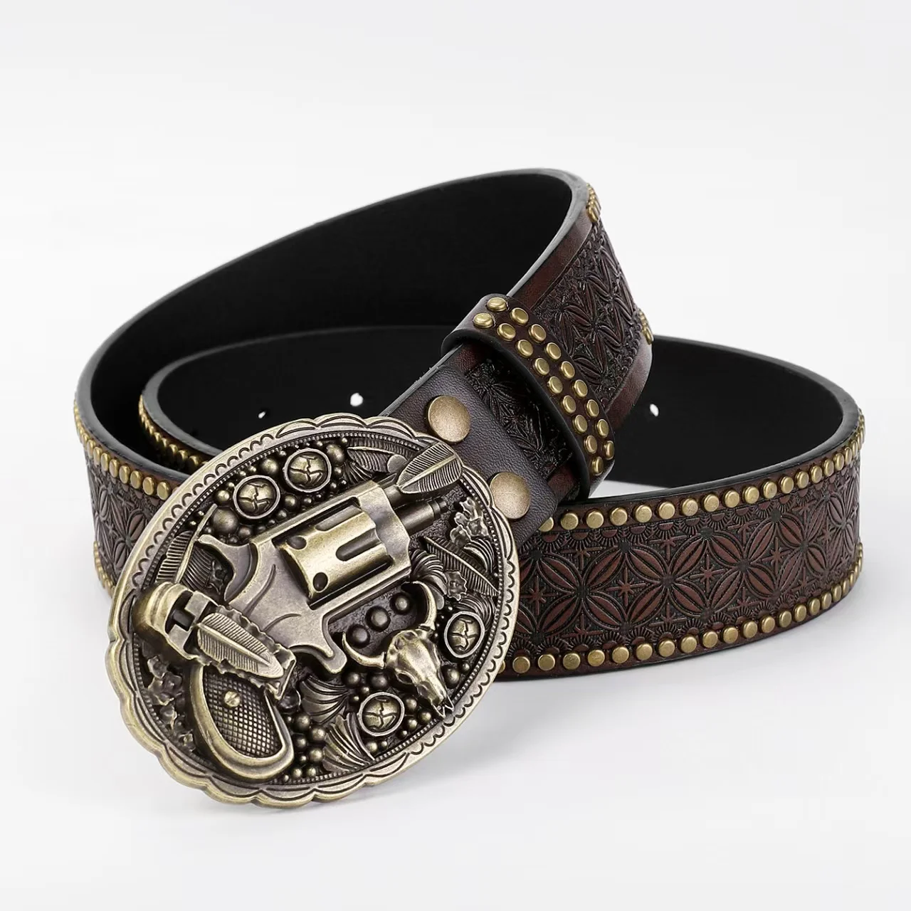 Retro ethnic style durable belt, fashionable, individual and creative rivet denim belt
Retro ethnic style durable belt, fashionable, individual and creative rivet denim belt