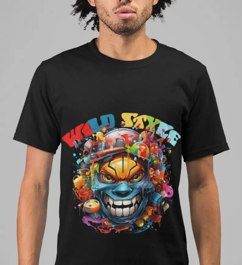 Hip hop t-shirt ,Wild style Cotton Tee, graffiti style t shirt, Psychedelic art tee, Basketball shirt, Retro music tshirt, Urban
Hip hop t-shirt ,Wild style Cotton Tee, graffiti style t shirt, Psychedelic art tee, Basketball shirt, Retro music tshirt, Urban