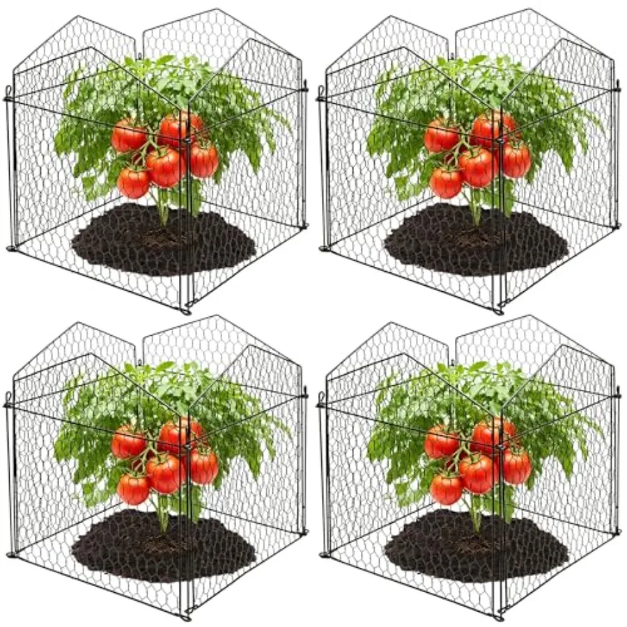 4 Packs Chicken Wire Cloche Plant Protectors from Animals Garden Plant Cage Protector - Wire Plant Protectors to Keep Animals O
4 Packs Chicken Wire Cloche Plant Protectors from Animals Garden Plant Cage Protector - Wire Plant Protectors to Keep Animals O
