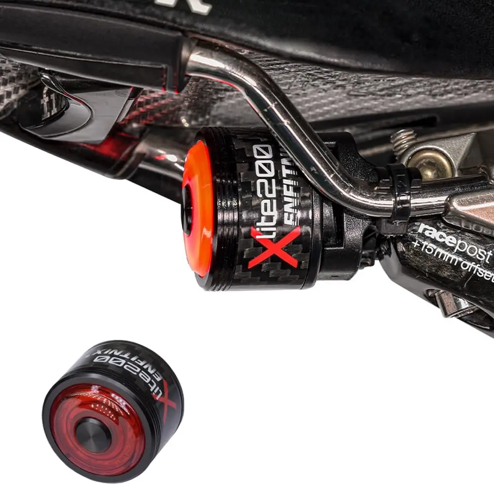 Xlite200 Carbon Fiber Bike Tail Light,Smart Brake Sensing Bike Rear Light,Auto On/Off,USB-C Rechargeable,6 Modes,420mAh, IPX6
Xlite200 Carbon Fiber Bike Tail Light,Smart Brake Sensing Bike Rear Light,Auto On/Off,USB-C Rechargeable,6 Modes,420mAh, IPX6