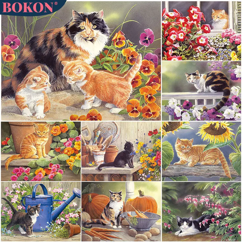 Animal 5D Diamond Painting Cute Flower Cat Scenery Full Diamond Mosaic Diamond Embroidery Kit DIY Rhinestone Home Art Decoration
Animal 5D Diamond Painting Cute Flower Cat Scenery Full Diamond Mosaic Diamond Embroidery Kit DIY Rhinestone Home Art Decoration