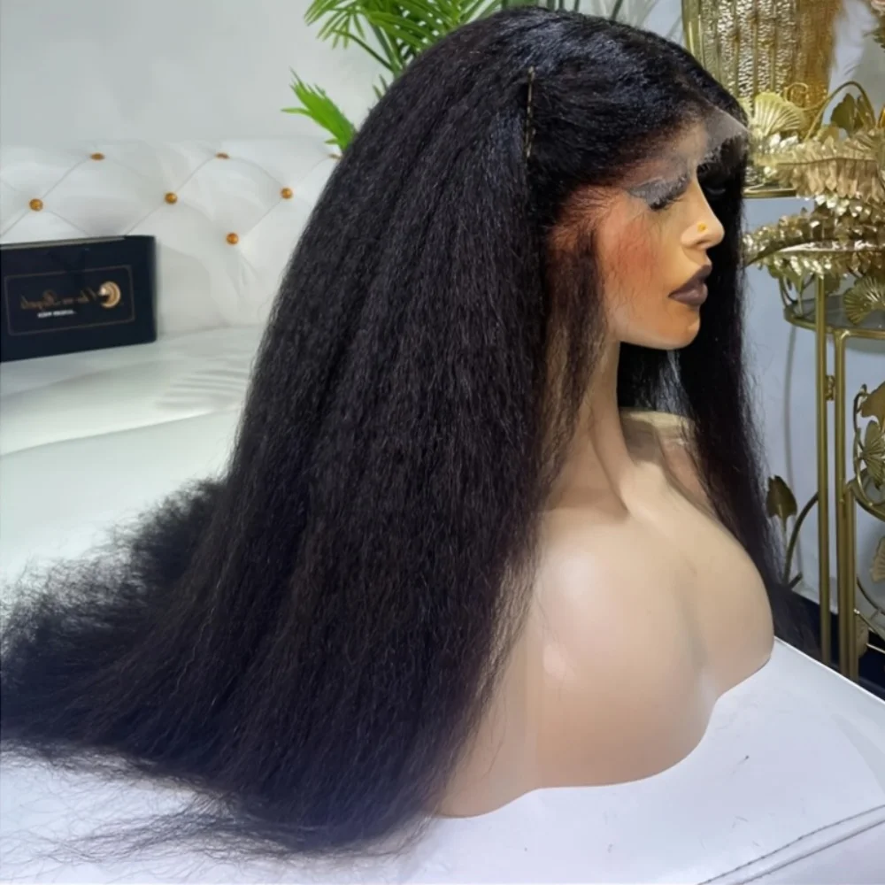 Black Soft Pre-plucked 26" Yaki Straight 180 Density Glueless Synthetic 13X4 Lace Front Wig For Women Baby Hair Daily
Black Soft Pre-plucked 26" Yaki Straight 180 Density Glueless Synthetic 13X4 Lace Front Wig For Women Baby Hair Daily