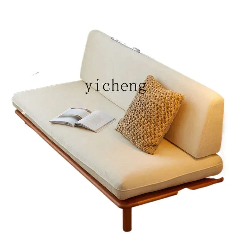 solid wood sofa living room small apartment without armrests double retro lazy sofa bed fabric sofa 
solid wood sofa living room small apartment without armrests double retro lazy sofa bed fabric sofa