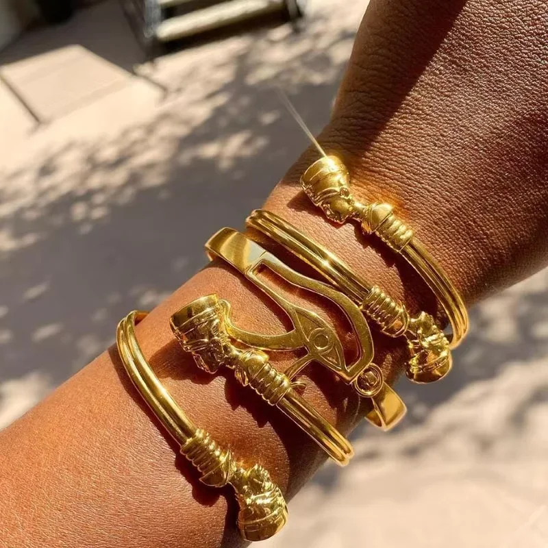 Elegant African Couple Cuff Bracelet for Women Men, Gold Tone Hiphop Punk Jewelry Gift
Elegant African Couple Cuff Bracelet for Women Men, Gold Tone Hiphop Punk Jewelry Gift