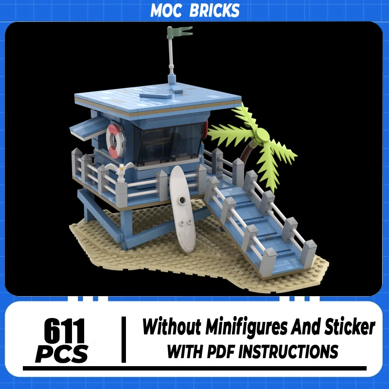 Street View Model Moc Building Bricks Lifeguard Tower Model Technology Modular Blocks Gifts Christmas Toys DIY Sets Assembly
Street View Model Moc Building Bricks Lifeguard Tower Model Technology Modular Blocks Gifts Christmas Toys DIY Sets Assembly