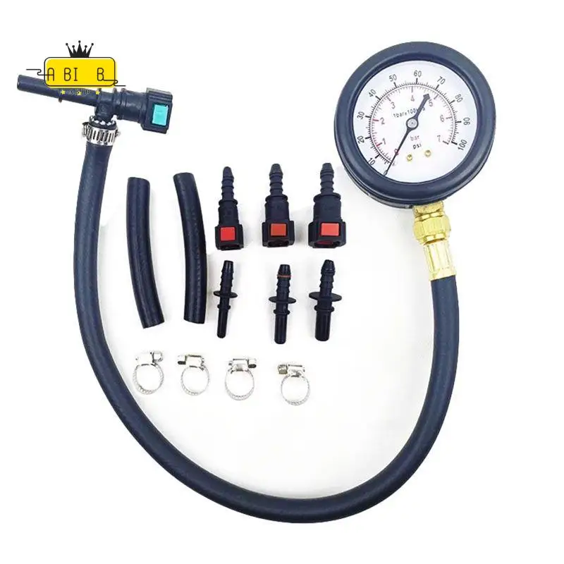 ABIB -Automobile Fuel System Pressure Gauge Motorcycle Car Pressure Tester Tool 0-100PSI 6.3/ 7.89/ 9.49 With Valve
ABIB -Automobile Fuel System Pressure Gauge Motorcycle Car Pressure Tester Tool 0-100PSI 6.3/ 7.89/ 9.49 With Valve