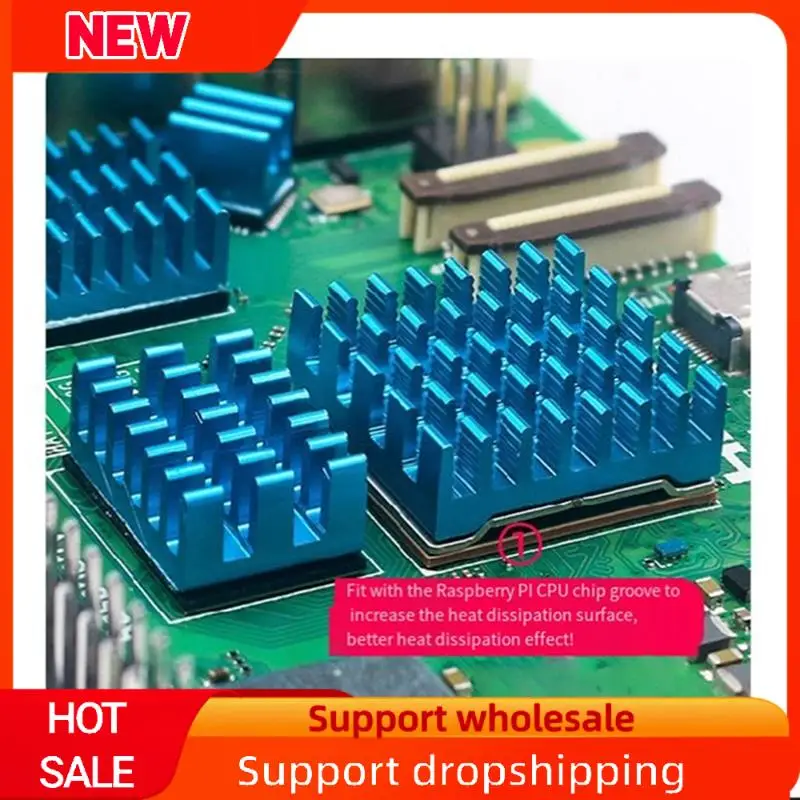 Превосходный для радиатора Raspberry Pi 5, дизайн фитинга процессора с клейкой подложкой, набор радиаторов для охлаждения теплопроводностью, A Du
Превосходный для радиатора Raspberry Pi 5, дизайн фитинга процессора с клейкой подложкой, набор радиаторов для охлаждения теплопроводностью, A Du