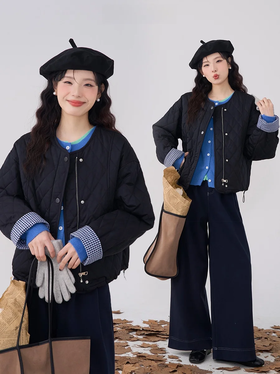 Корейская женская стеганая куртка Heme из хлопка с ромбовидным узором, повседневная верхняя одежда для осени и зимы
Корейская женская стеганая куртка Heme из хлопка с ромбовидным узором, повседневная верхняя одежда для осени и зимы